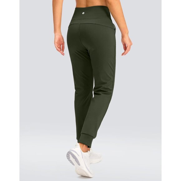 Women's Fleece Lined Joggers Water Resistant High Waisted Thermal Sweatpants Win - Picture 2 of 6